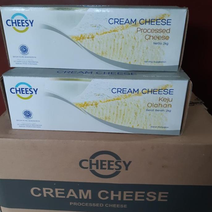 

BISA COD Cheesy cream cheese processed 2kg/ Cream cheese cheesy 2kg