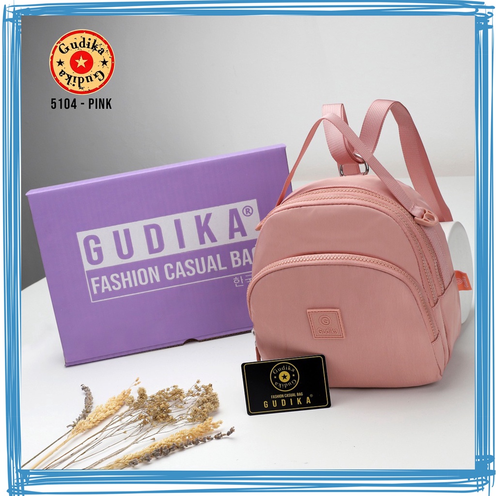 SALE GUDIKA Bag 5104 Original - Tas Ransel Mini Gudika Anti Air Bisa Selempang Fashionable Import - ransel - backpack - rangsel - punggung - leptop - laptop - sekolah - kuliah - kerja - pria - wanita - tas gudika bag - kekinian - tas cewek - tas murah