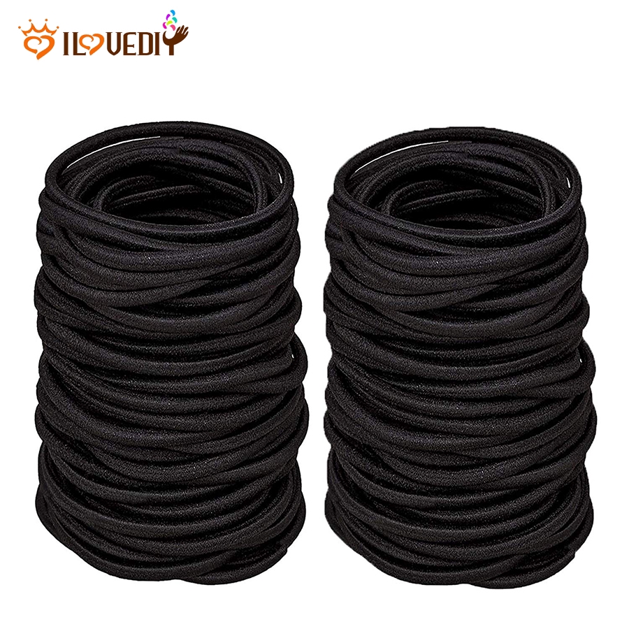 50Pcs Karet Rambut Ponytail Elastis Bahan Metal Tebal 50Pcs Karet Rambut Ponytail Elastis Bahan Metal Tebal