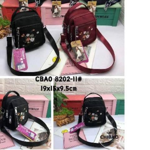➭ Tas Wanita Import Jinjing Selempang CHIBAO Mini CB8202 8202 CB8202-11 8202-11 Bordir Bunga Ketupat