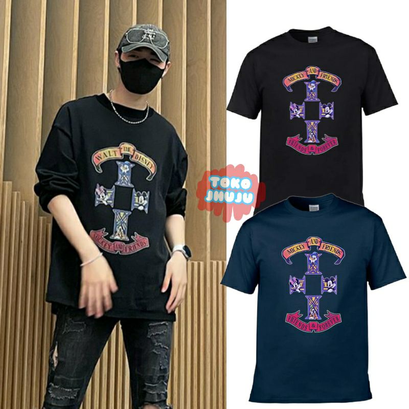 ( versi ) Kaos Doyoung Treasure MICKEY AND FRIEND PRINT DTF