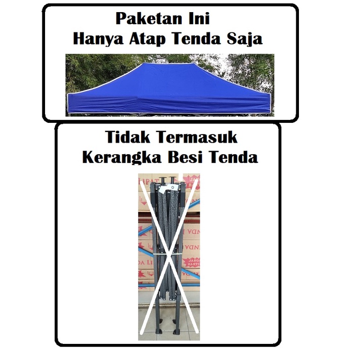 Terpal Atap Tenda Ukuran 2x3 Anti Panas (Bahan Polyester 500D)