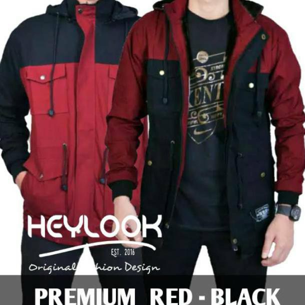 (PARKA JUMBO BIG SIZE XL/XXL) JAKET TASLAN  / JAKET PARKA PRIA COWOK ANTI AIR