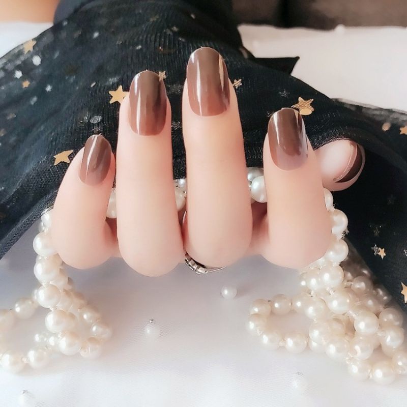 [Part 2] 24pcs Kuku Palsu - Kuku Palsu Tempel Pasangan / Kuku Palsu Fashion Anak Wanita Cewek Cantik