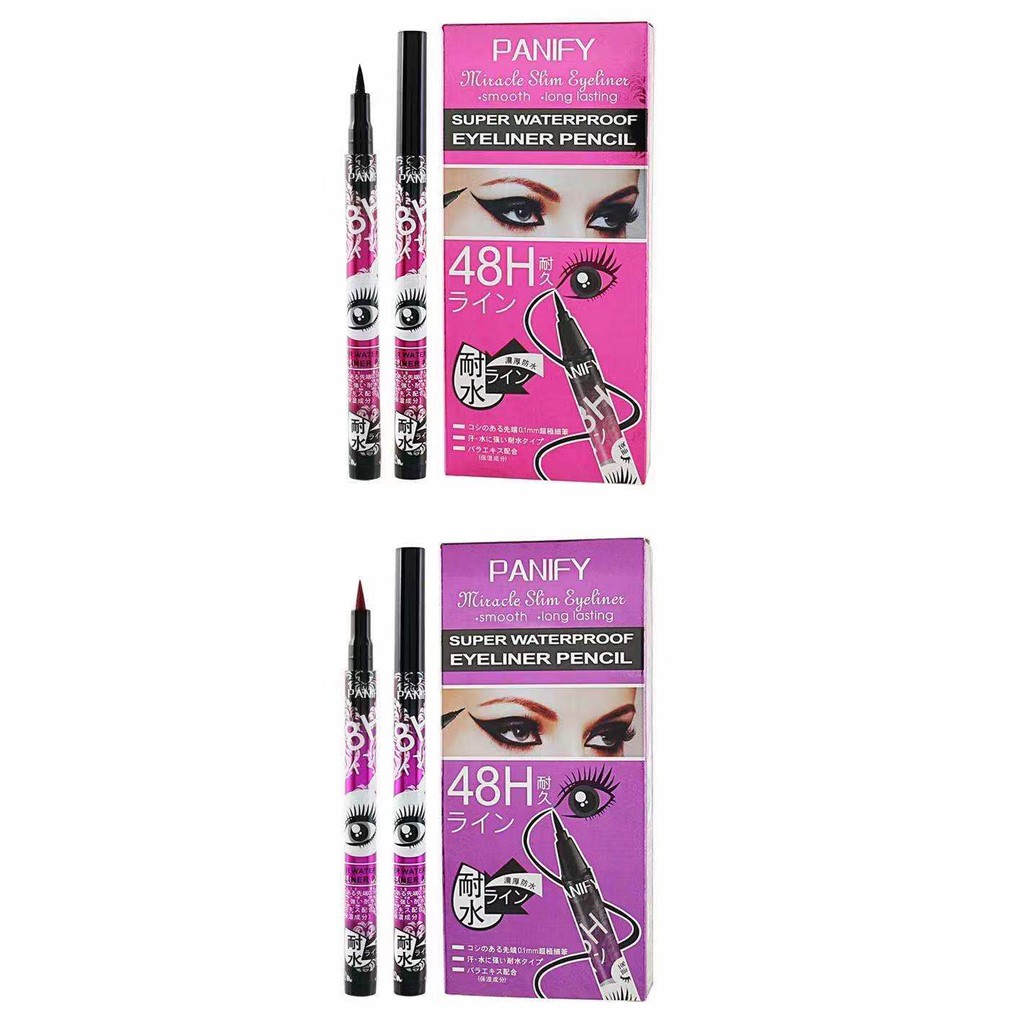 QICIY EYELINER 48H SUPER WATERPROOF PANIFY SUPER WATER PROOF EYE LINER TAHAN AIR 48 JAM