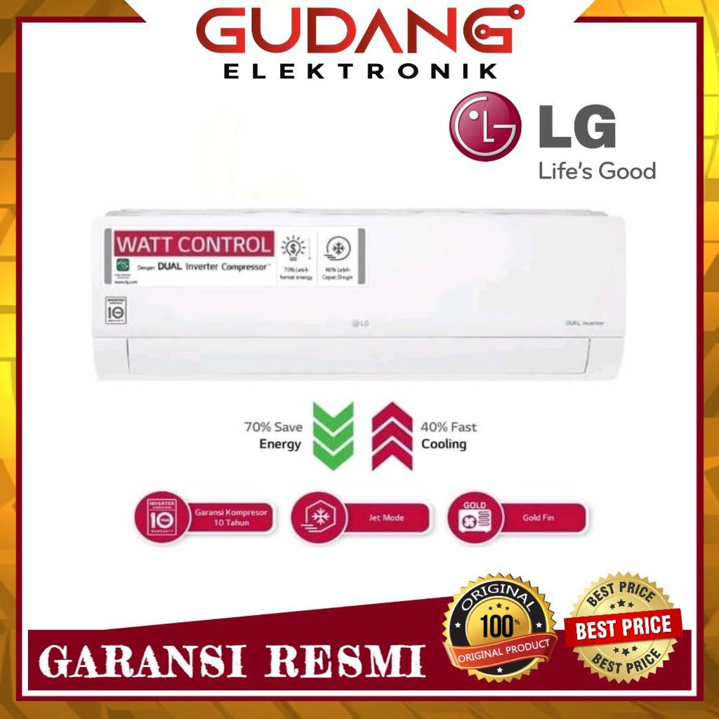 AC LG DUAL COOL INVERTER 19EV4 WATT CONTROL 2PK