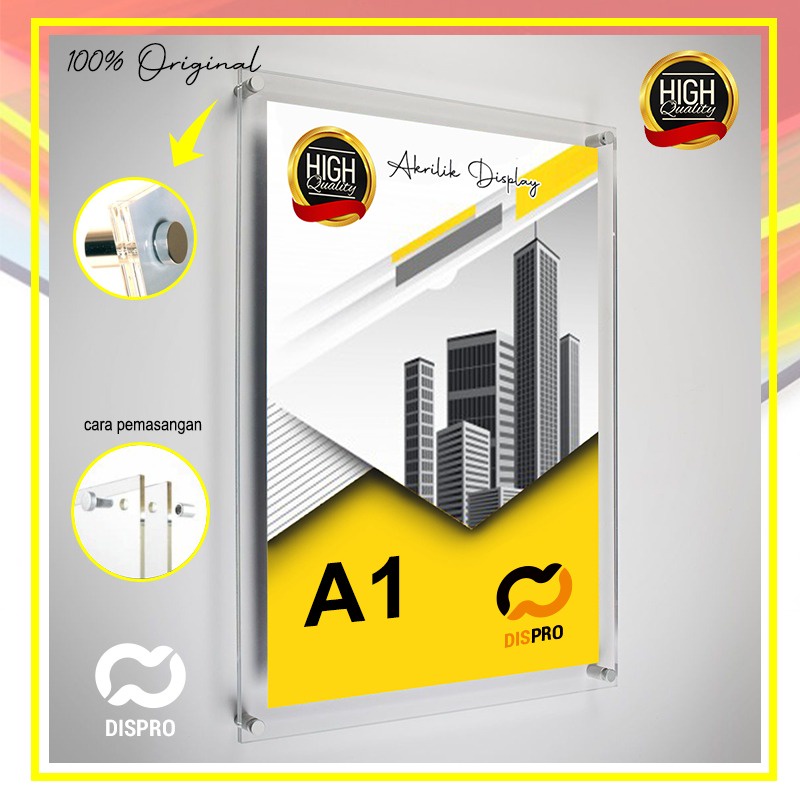 Jual A Acrylic Frame Akrilik Poster Akrilik Dinding Bingkai Fa Shopee Indonesia