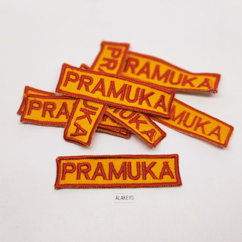 BORDIR TULISAN PRAMUKA SD/SMP/SMA/SMK/GURU