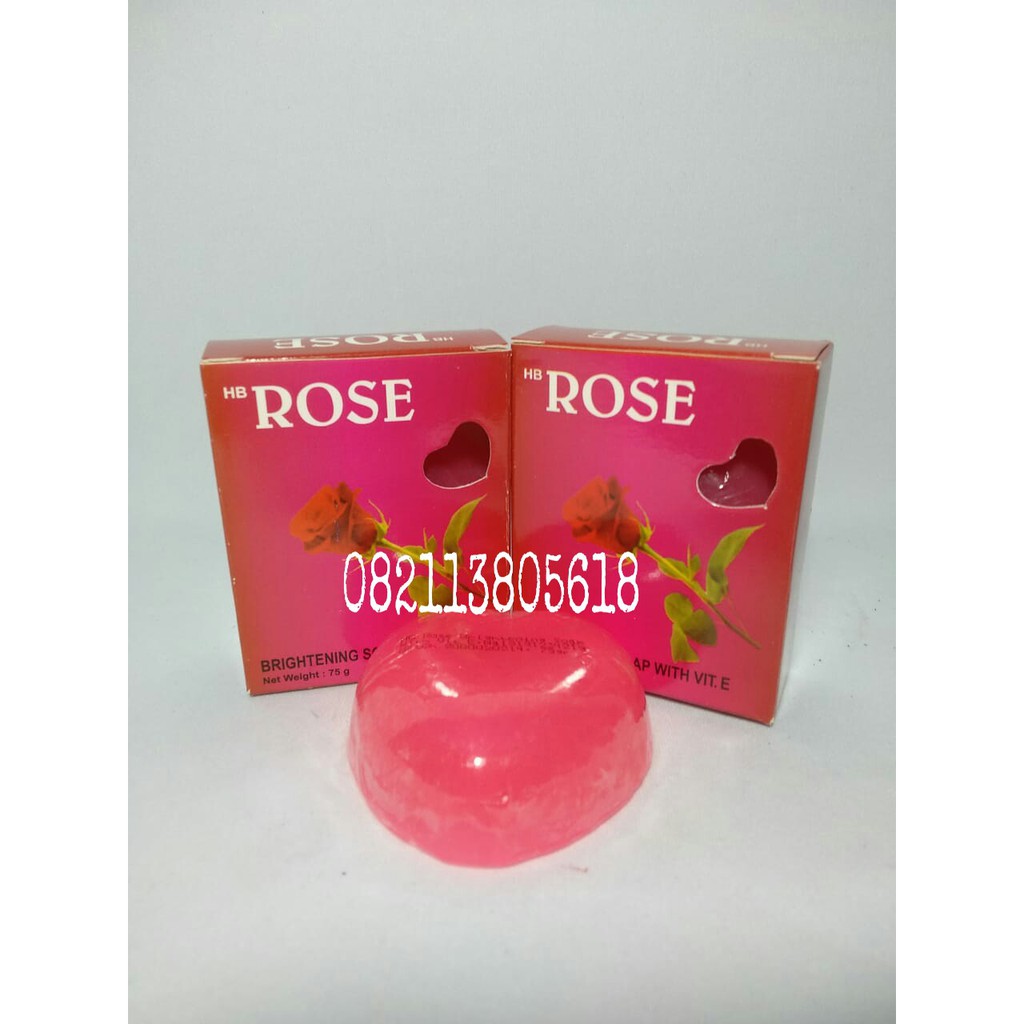 [PERLUSIN] SABUN  HB ROSE MERAH LOVE/SABUN MUKA ROSE LOVE