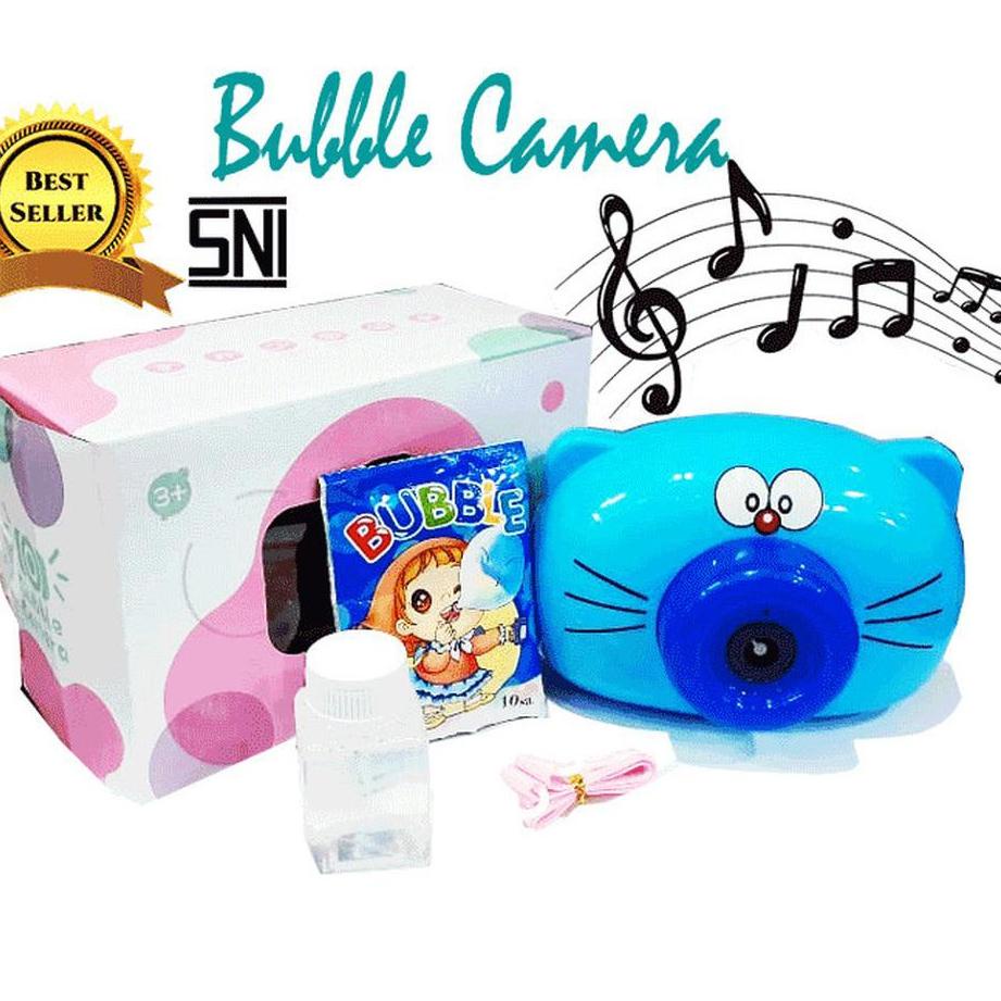 MAINAN BUBBLE CAMERA ELEKTRIK /HELLO KITY/ DUCK SPIDERMAN DORAEMON_nlc