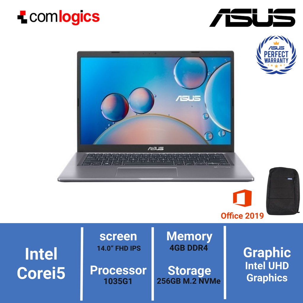 ASUS A416JAO-VIPS523 I5-1035G1 4/256SSD+HOUSING VIPS FHD WIN10+OHS