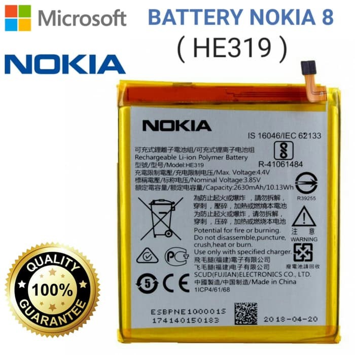 Baterai Original NOKIA 3 Android HE319 , HE-319
