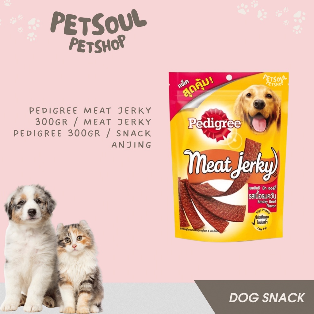 Pedigree Meat Jerky 300gr / Meat Jerky Pedigree 300gr / Snack Anjing