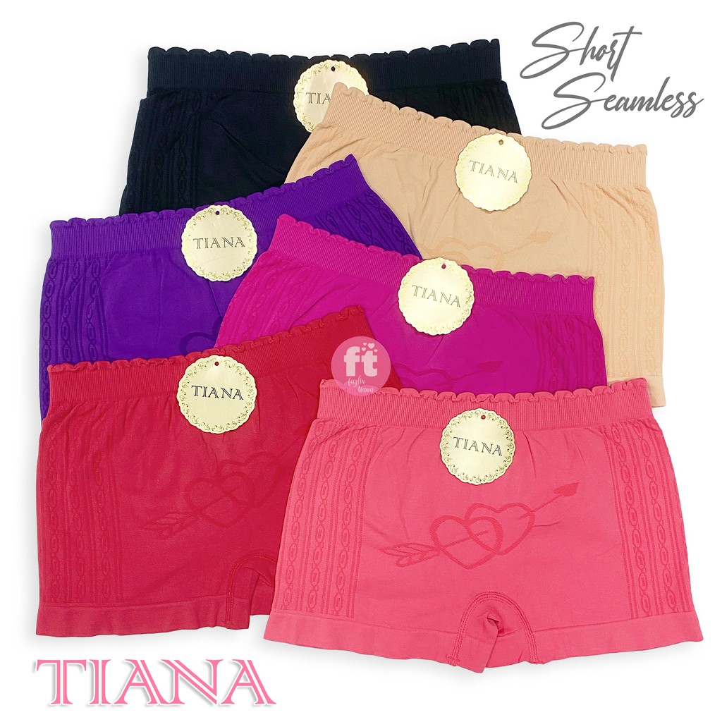 TIANA | Short Wanita RAJUT / KUALITAS BAGUS / EXTRA SOFT / Motif LOVE / art TNJ 8081