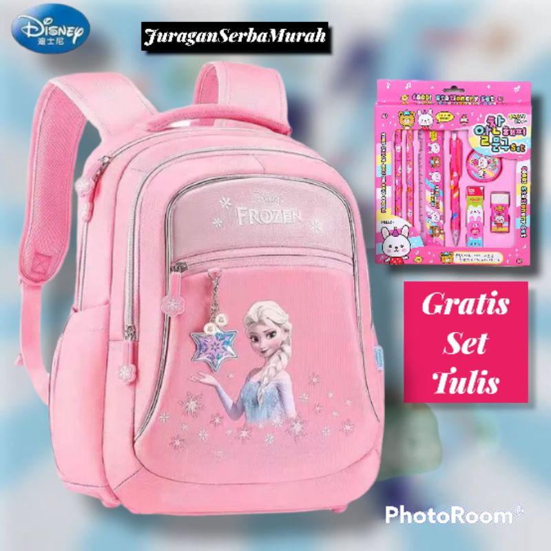 Tas Ransel Sekolah Anak Perempuan karakter Disney Frozen Murah