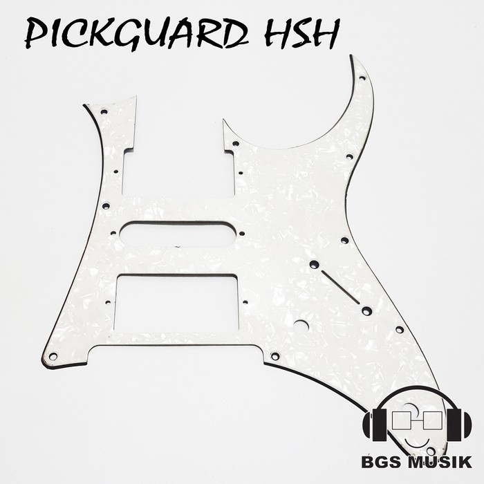 Pickguard HSH - Pickguard Ibanez RG - Pickguard Gitar Elektrik - Putih