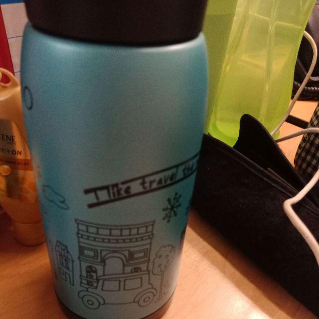 Botol Minum Termos Motif Lukisan Anak 350ml / Thermos