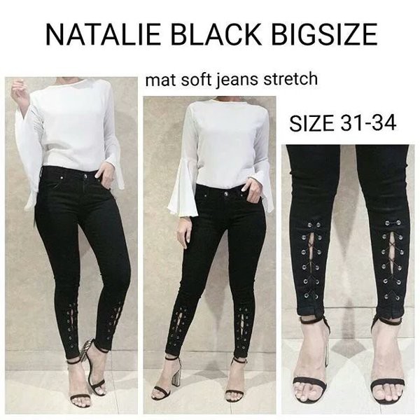 UNIX jeans7per9 perempuan celana hitam7per9 wanita jeans 7per9 cewek