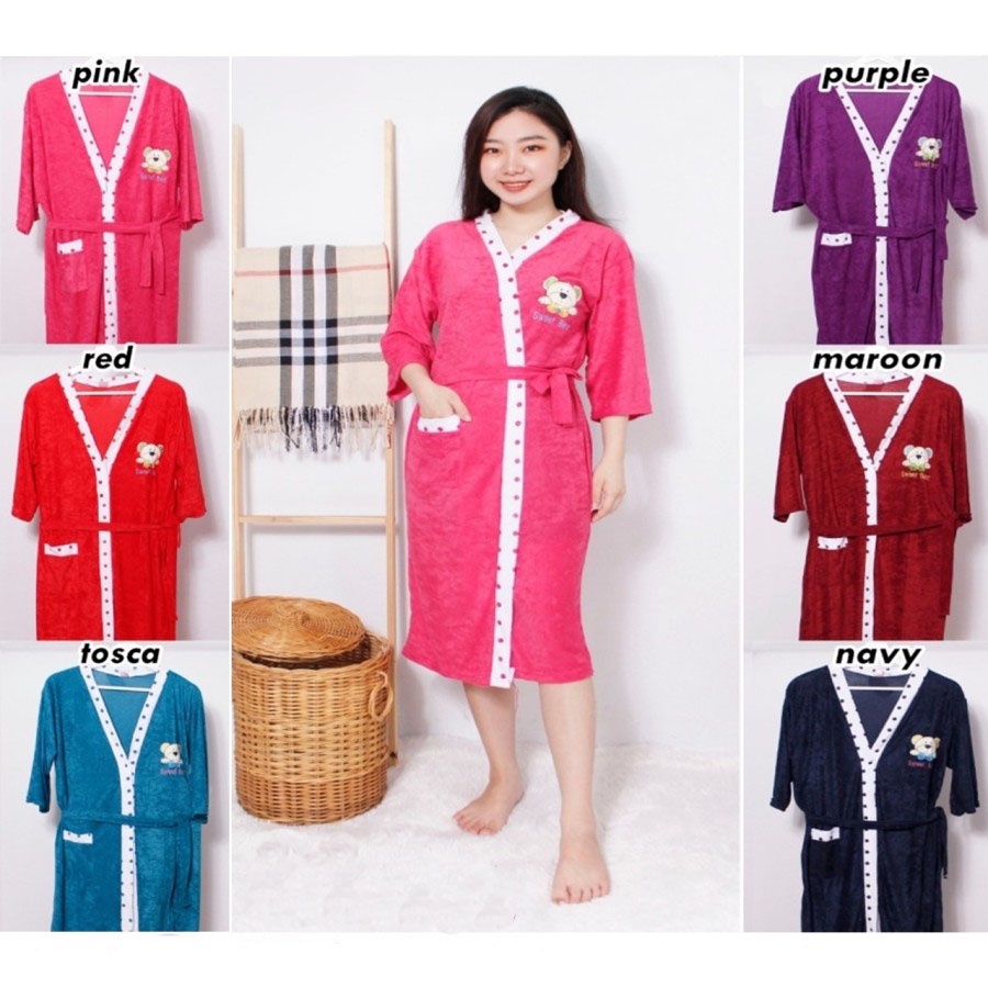 Jual Handuk Mandi Dewasa Model Piyama Atau Handuk Kimono Untuk Wanita