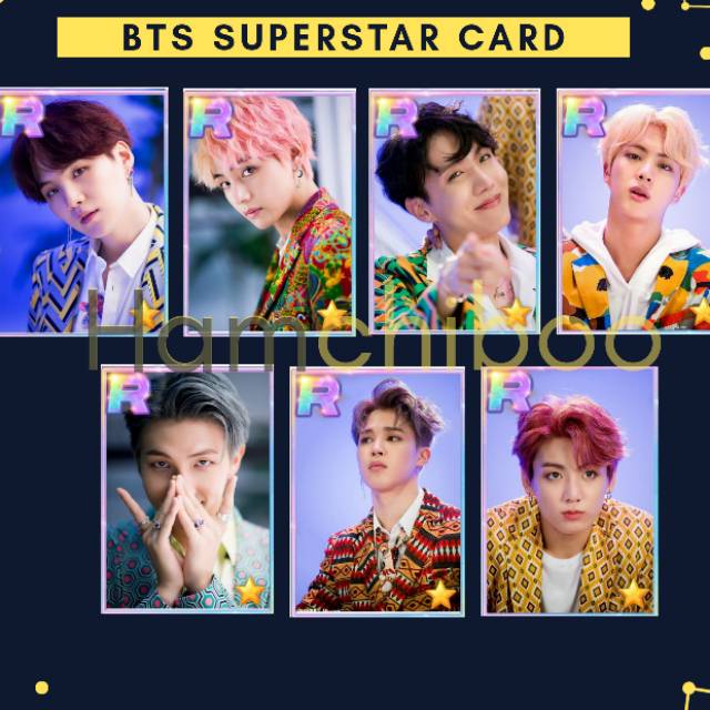 Photocard BTS superstar BTS card Kpop Card murah aesthetic kreatif case kartu boygroup korea kpop