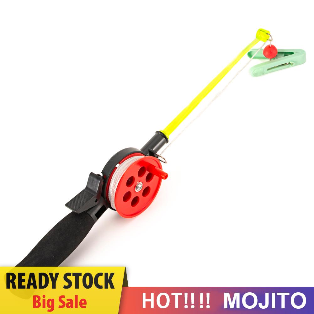 Joran Pancing 34cm Bentuk Udang / Kepiting Dengan Klip Untuk Musim Dingin / Outdoor