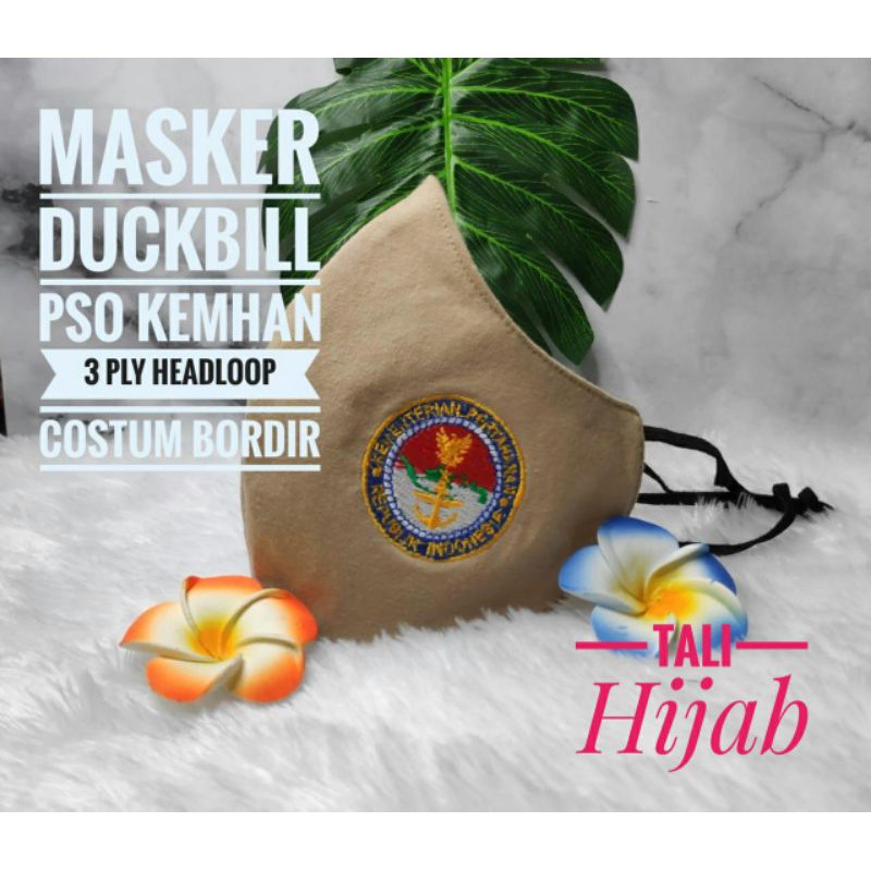 Masker Kemhan Duckbill Logo Bordir