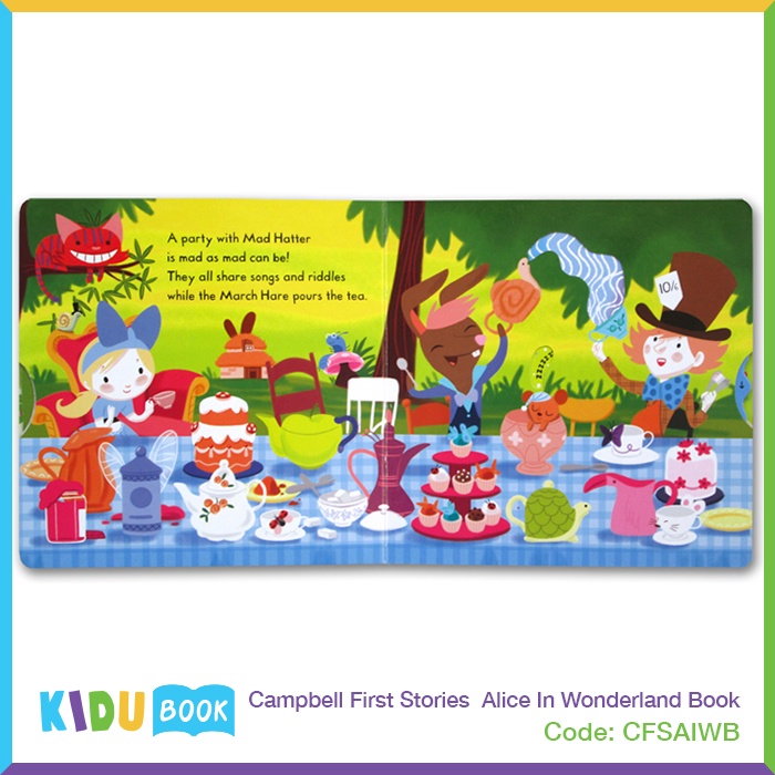 Buku Cerita Bayi dan Anak Campbell First Stories Alice In Wonderland Book Kidu Toys