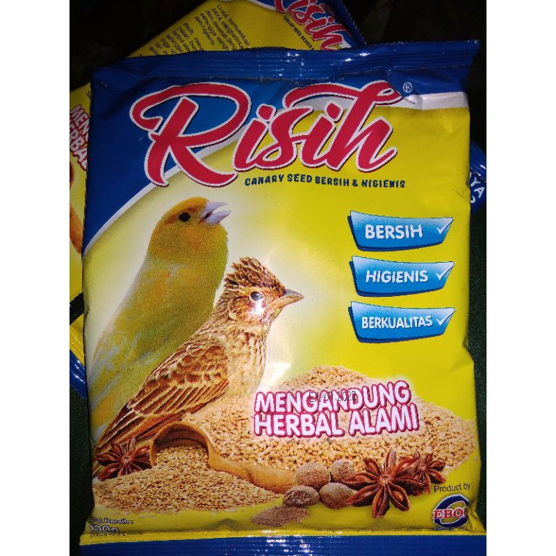 RISIH PAKAN HARIAN BURUNG KENARI BRANJANGAN