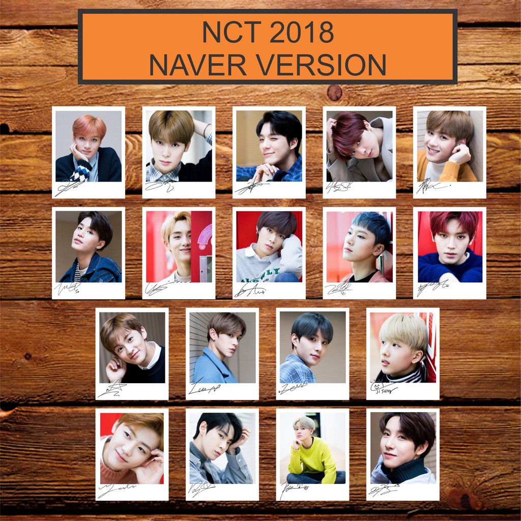 NCT 2018 SIGNED KPOP POLAROID