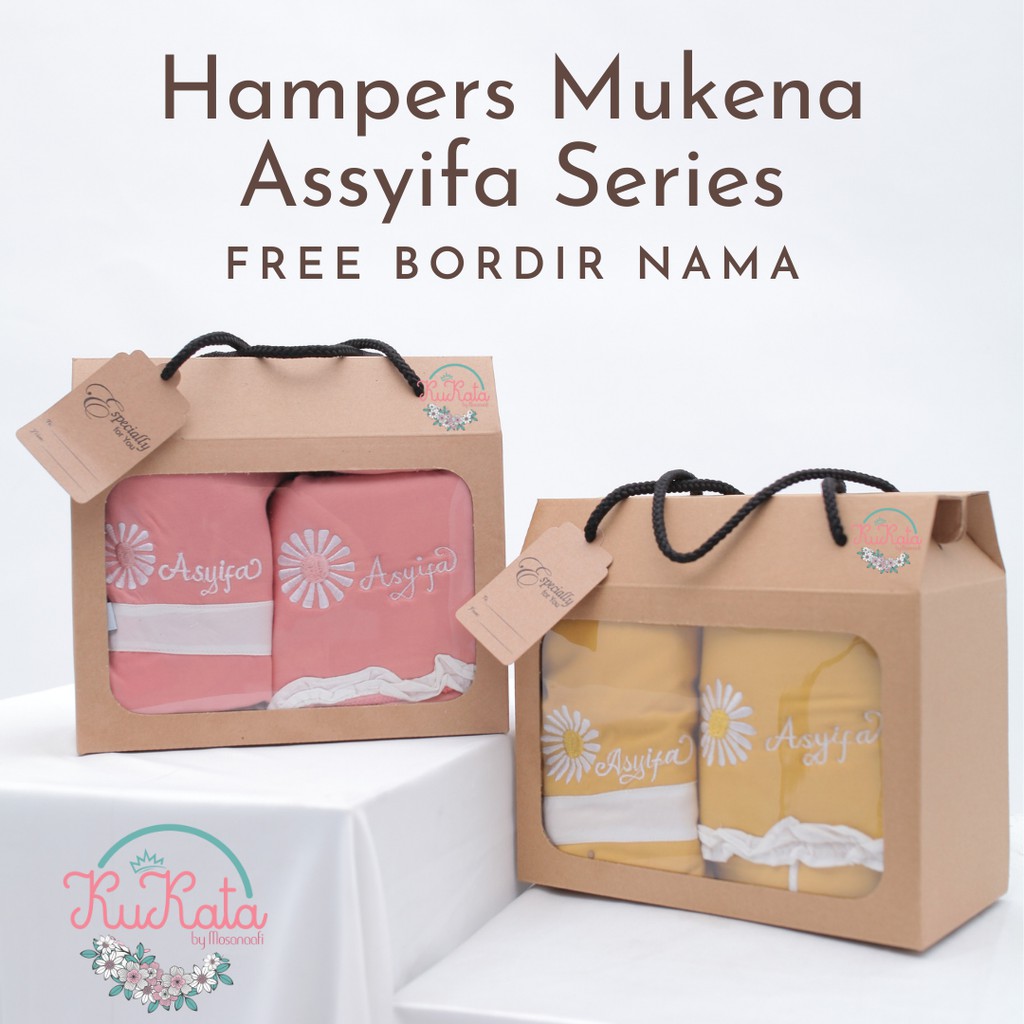 Mukenah Anak Hampers Premium Asyifa Custom Bordir Nama Hampers Parsel Ramadhan Hampers Sajadah Hampers Ulang Tahun Bingkisan Kado B5R3 Promo Anak Bisa Cod Bali Adem Elegan Best Seller Berkualitas Lebaran Lucu Tanggung Viral 2023 Produk Spesial Termurah Al