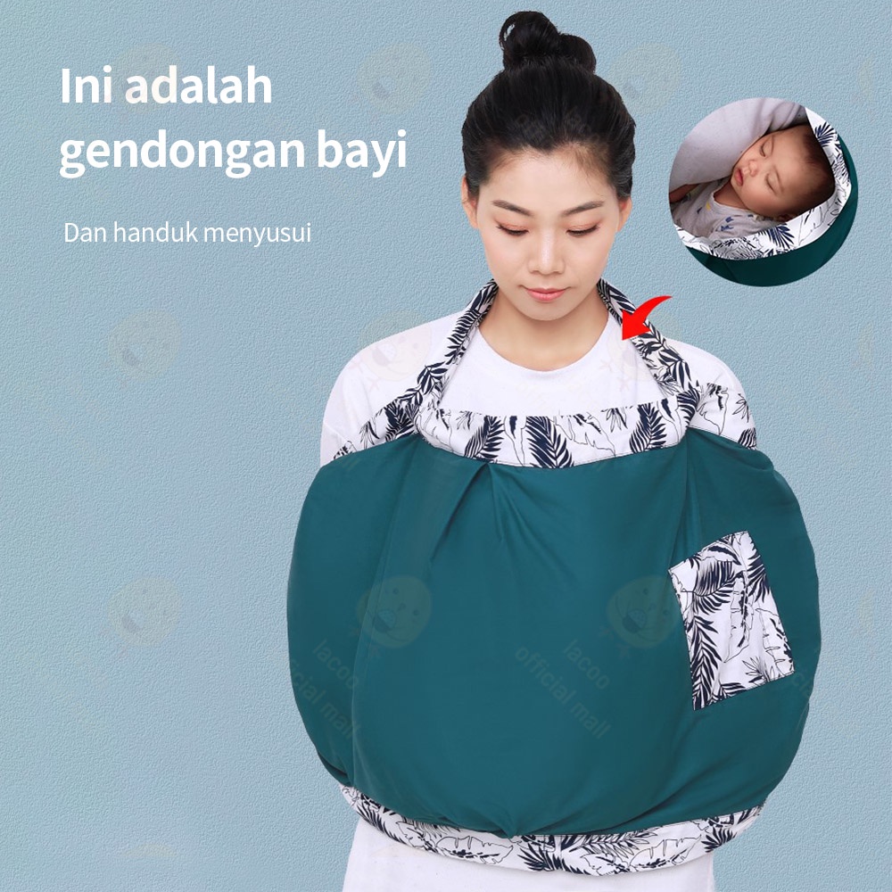 Lacoo Gendongan bayi depan Baby carrier katun 0-3 Tahun