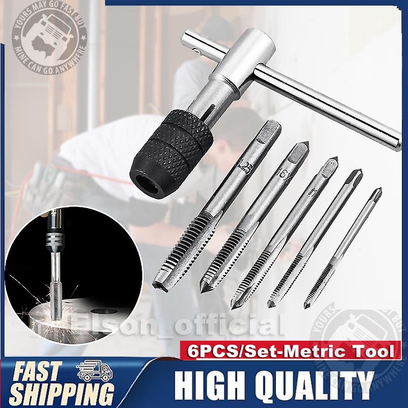 6PCS Tap Wrench Set/Metric Tool Set/Metric Die/Metric Tap Set/Bearing Steel Screw Die