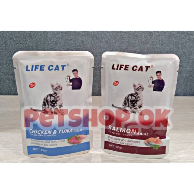 Life cat Adult 85gr / makanan kucing sachet / makanan basah