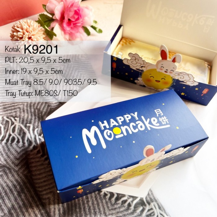 

K9201 Kotak Box isi 2 Mooncake Hampers Kue Pia Bulan Mochi