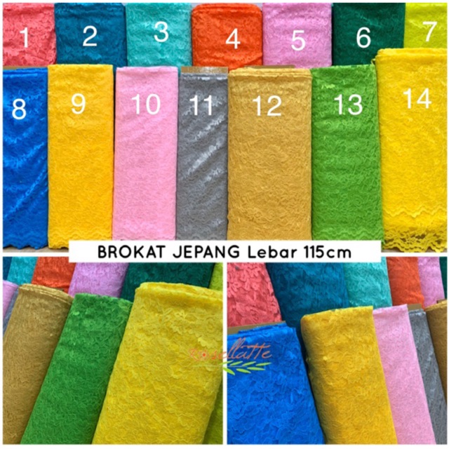 KAIN BROKAT JEPANG BUNGA KEBAYA TIPIS