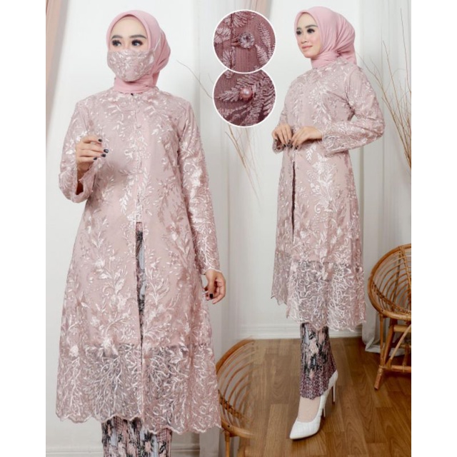 TUNIK FATIMAH | BAHAN TULLE BORDIR PREMIUM | By Ferry Menna