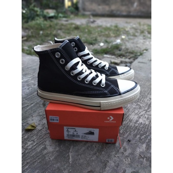 SEPATU CONVERSE 70S PREMIUM BLACK EGRET FREE KAOS KAKI / SNEAKERS CONVERSE OUTSOLE MIRROR CONVERSE