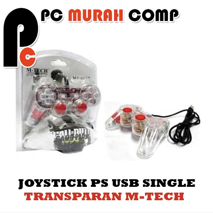 Gamepad Single Stik M-TECH Transparan  MT-830S