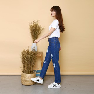 Victoria CELANA  WANITA JEANS BOYFRIEND  SAMANTA Shopee  