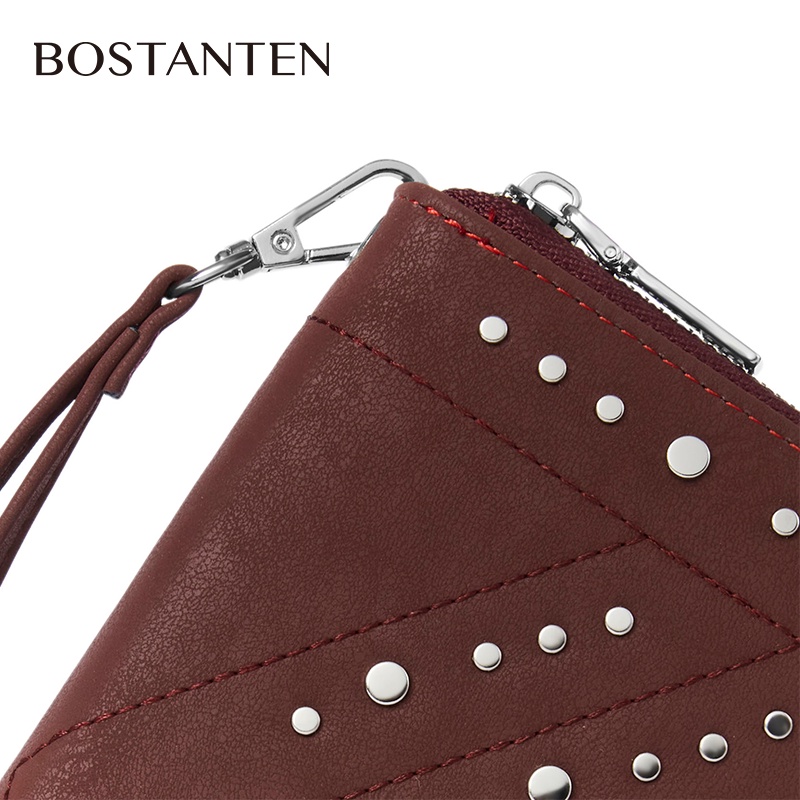 Bostanten Dompet Wanita Dompet Panjang Dompet Multi-kartu Dompet Ritsleting Wallet