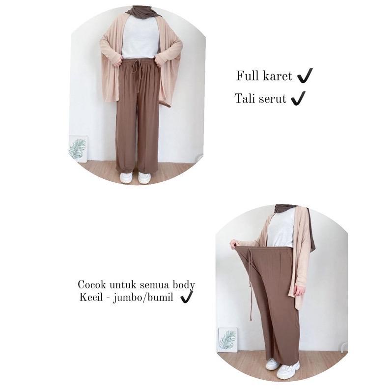 1KG MUAT 4PCS | ZAHRA KULOT SUPER JUMBO BIG SIZE FASHION KOREAN STYLE HITS OOTD