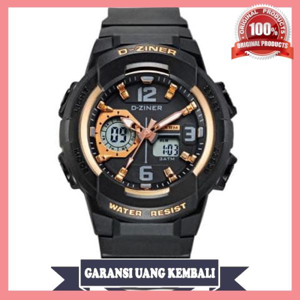 Jam Tangan Wanita D-Ziner 8171 Original Dual Time Simple