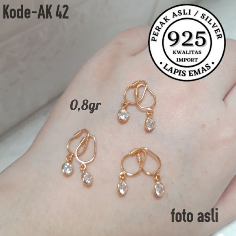 ANTING KENIP BAYI ATAU ANAK EMAS ANTING BULAT ANAK BAYI ANTING GOLD/ANTING BABY/ANTING IMUT/ANTING G