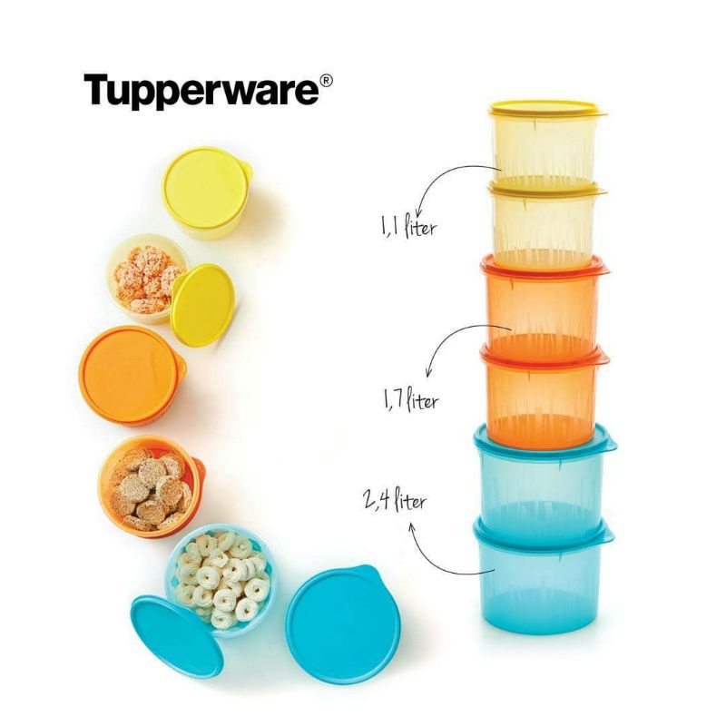 Texture Canister Tupperware