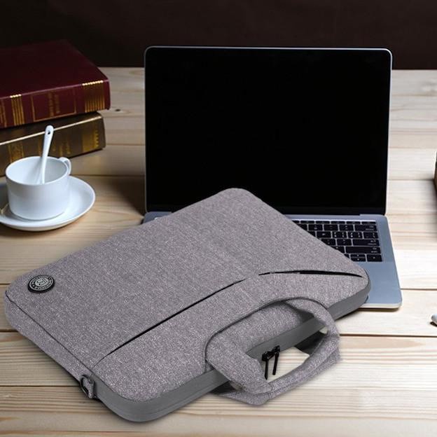 Tas Laptop Selempang Slim Messenger Bag 14 inch - grey