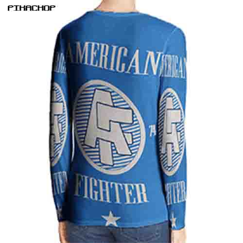 Kaos American Fighter AFFLICTION Tshirt Terbaru Casual Fullprint T-Shirt Unisex Polyester Jersey