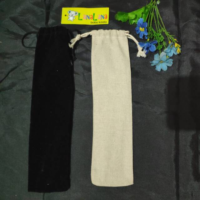 LZ.D23 Straw pouch. Tempat wadah sedotan set