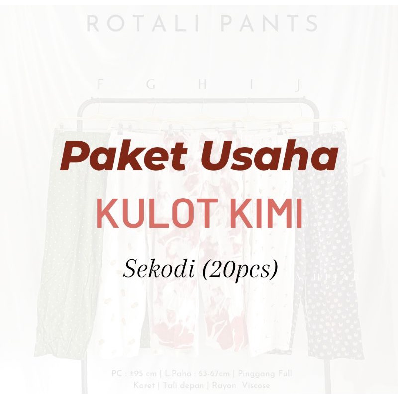 Paket Usaha Celana Kulot KIMI
