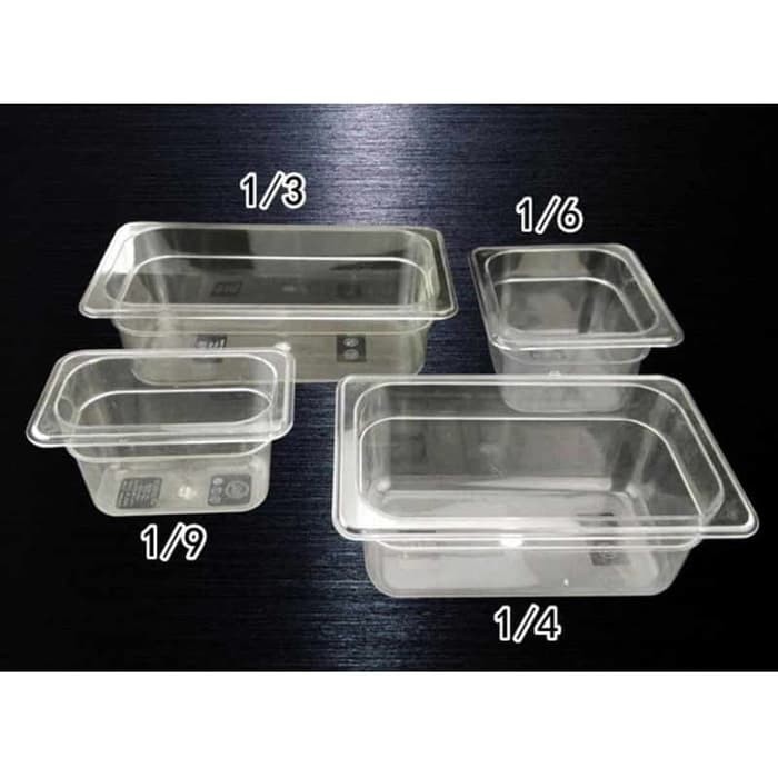 Polycarbonate Food pan 1/4 tinggi 15CM - foodpan 1/4 T15 tahan 100C