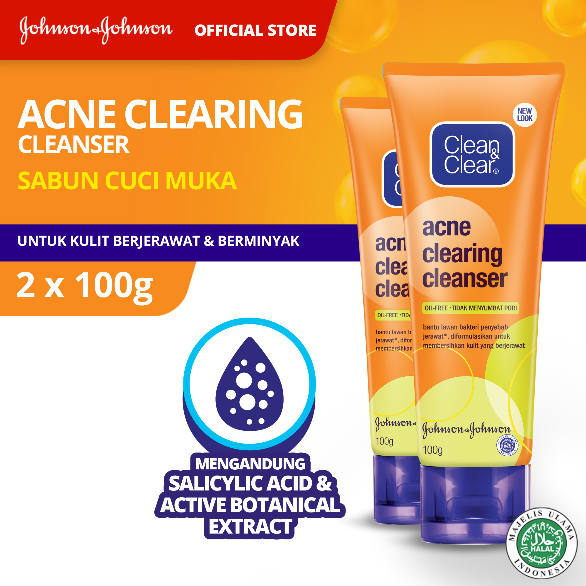 clean & clear acne clearing cleanser
